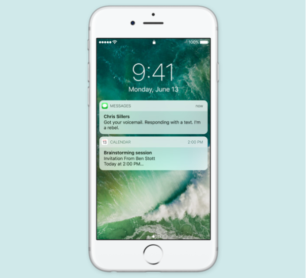 New Lock Screen on iOS 10
